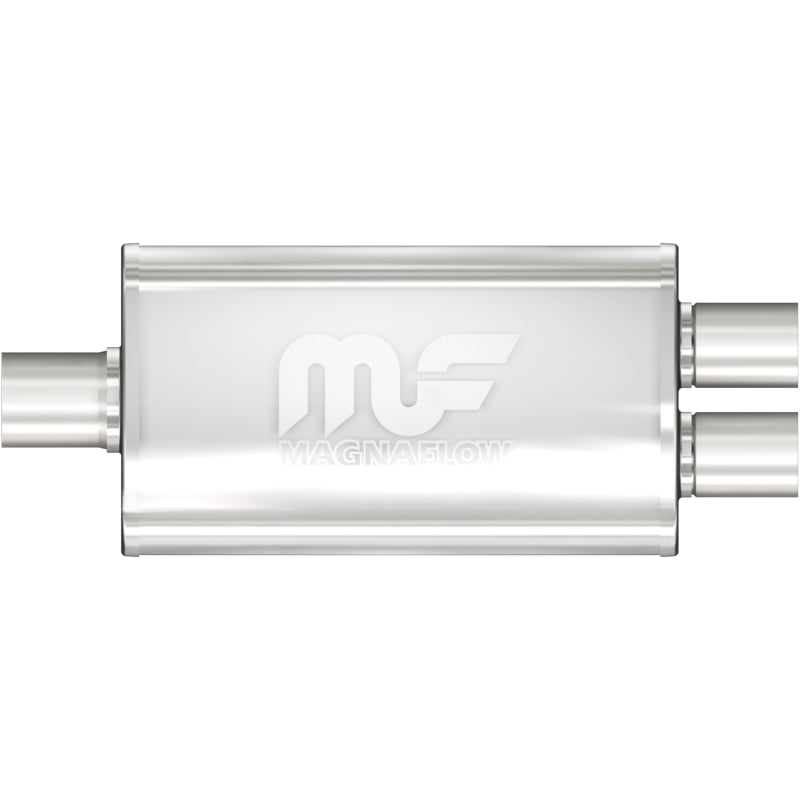 MagnaFlow 3.5" X 7" Oval Center/Dual Straight Through Performance Muffler 11148 Photo - Primary