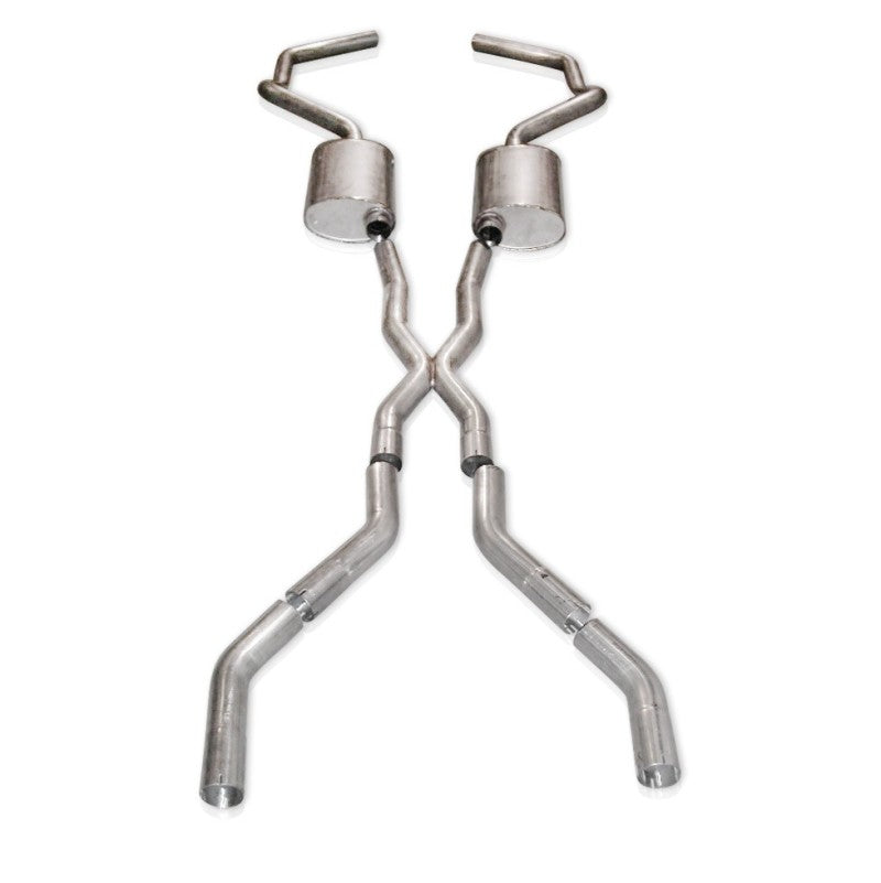 Stainless Works Chevy Camaro 1967-69 Exhaust 2.5in Stainless with X-Pipe CA676925CS CA676925CS Photo - Primary