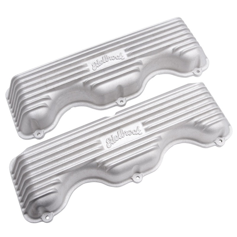 Edelbrock Valve Cover, Classic Series, Chevrolet, W 348/409 CID V8, Satin 41409 Photo - Unmounted