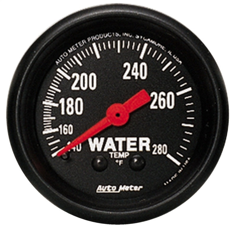 Autometer Gauge, Water Temp, 2 1/16", 140-280 Deg F, Mechanical, Z-Series 2606 Photo - Primary