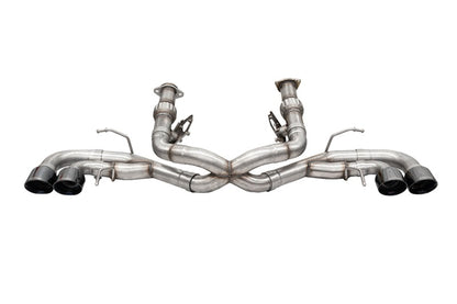 Corsa 2020 Corvette C8 3in Xtreme Cat-Back Exhaust 4.5in Black Quad Tips - Deletes stock AFM Valve 21104BLK 21104BLK Photo - Primary