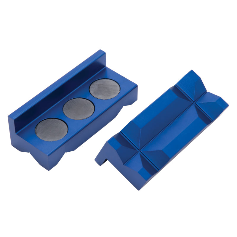 Russell Performance Blue Anodized Billet Aluminum Vice Jaws 654420 654420 Photo - Primary