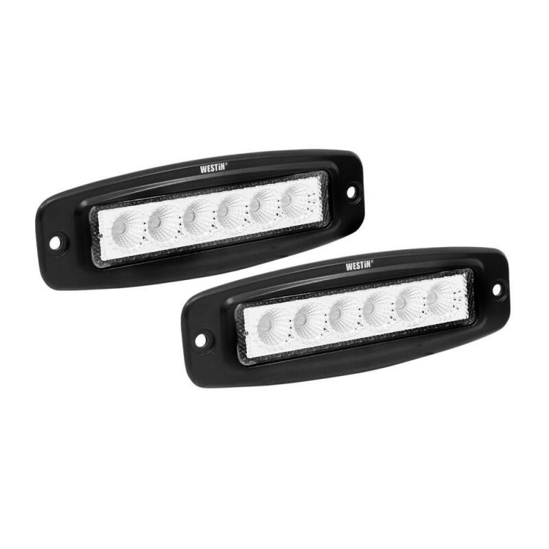 Westin Single Row 6 x 3W Bridgelux w/terminated wiring (set of 2) - Black 09-1918FM6 09-1918FM6 Photo - Primary
