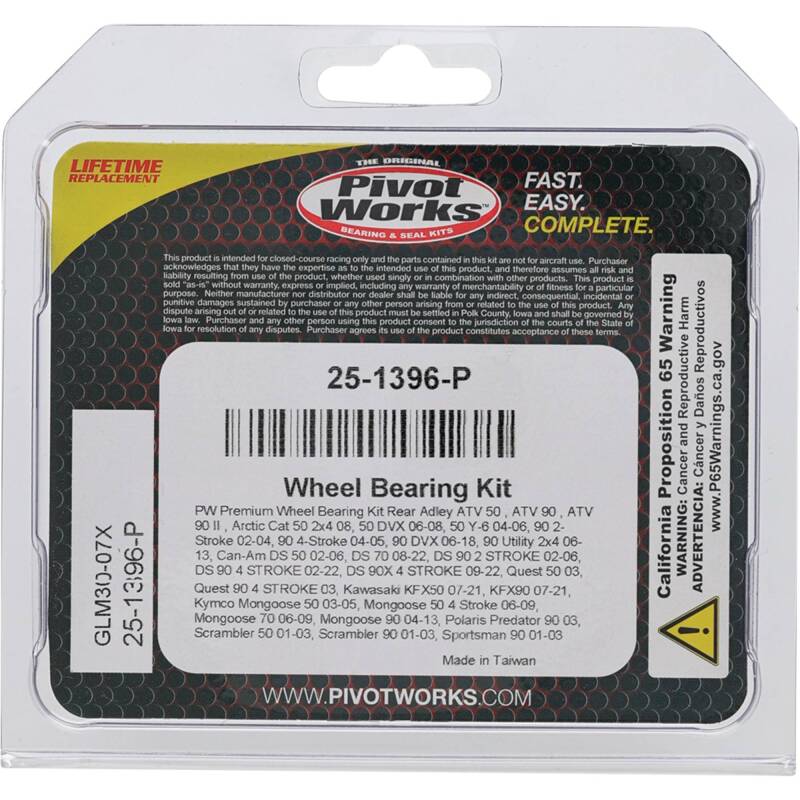 Pivot Works Pw Premium Wheel Bearing 25-1396-P 25-1396-P Photo - Primary
