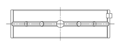 ACL Race Series Main Bearings Nissan VG30DE/VG30DETT Size: STD 4M2737HX-STD Technical Drawing