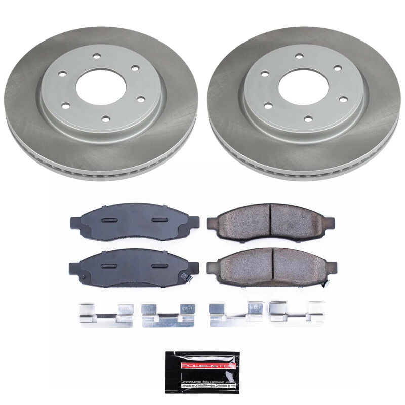 PowerStop Power Stop 05-07 Nissan TITAN Front Semi-Coated Rotor Kit SC211 SC211 Photo - Primary
