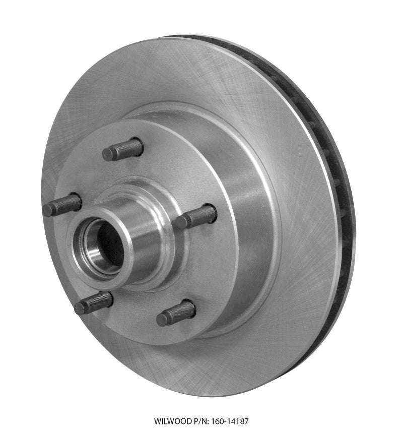 Wilwood Rotor-Vented w/ Hub & Studs,11.72. x 1.19 - 5 on 5.50",Ford F100 160-14187 Photo - Primary