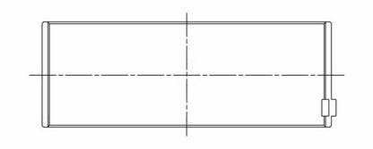 ACL 1958-1980 Chrysler Prod V8 383/400/440 .20mm Oversized Trimetal Rod Bearing Set 8B527P-20 8B527P-20 Technical Drawing