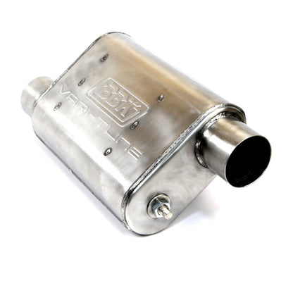 BBK Performance 2-1/2 Varitune Adjustable Muffler Double Offset (Stainless) 31015 Photo - Unmounted