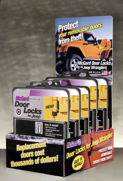 McGard Jeep Door Lock Counter Display - Incl. (3) Sets of 76060 / (2) Sets of 76057 / (1) Display 90225 90225 Photo - Primary