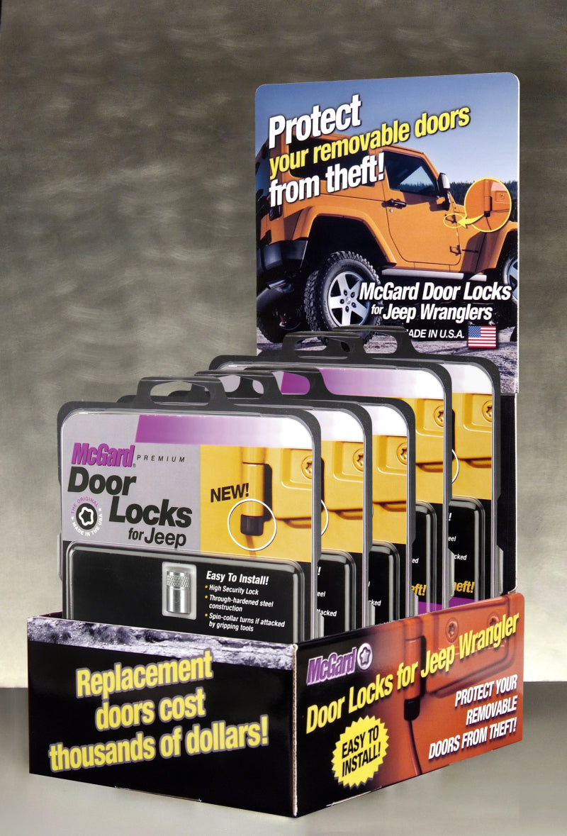 McGard Jeep Door Lock Counter Display - Incl. (3) Sets of 76060 / (2) Sets of 76057 / (1) Display 90225 90225 Photo - Primary