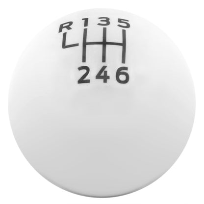 Ford Racing 15-19 Ford Mustang EcoBoost / GT w/ 6-Speed Manual Transmission Bullitt White Shift Knob M-7213-M8B M-7213-M8B Photo - Primary