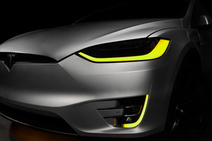 ORACLE Lighting 16-21 Tesla Model X Dynamic ColorSHIFT Headlight & Fog Light DRL Upgrade Kit 1467-332 1467-332 Photo - Mounted