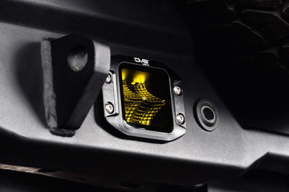 DV8 Offroad DV8 3-Inch Elite Series LED Amber Flush Mount Pod Light BE3FMW40W-A BE3FMW40W-A Photo - Unmounted