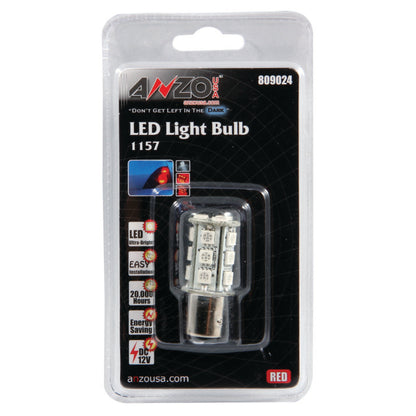 Anzo Tail Light Bulb - LED; 1157 18-LED; Red; Single 809024 Photo - Primary