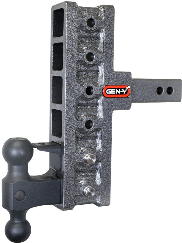 GEN-Y Hitch Gen-Y Mega Duty 2in Shank 7.5in Offset Drop 16K Hitch w/GH-051 Dual-Ball/GH-032 Pintle Lock GH-226 GH-226 User 1