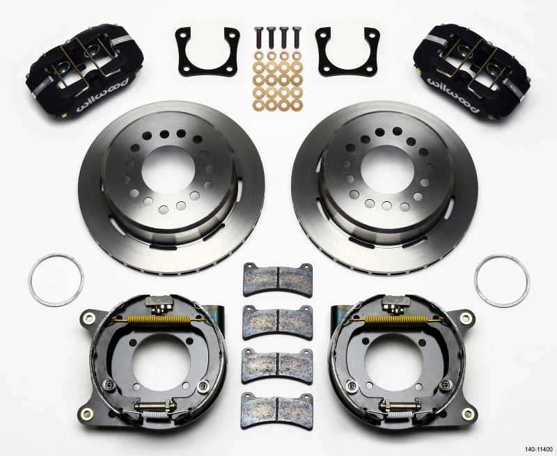 Wilwood Dynapro Low-Profile 11.00in P-Brake Kit Chevy 12 Bolt Spcl 2.81in Off Stag Mount 140-11400 140-11400 Photo - Primary