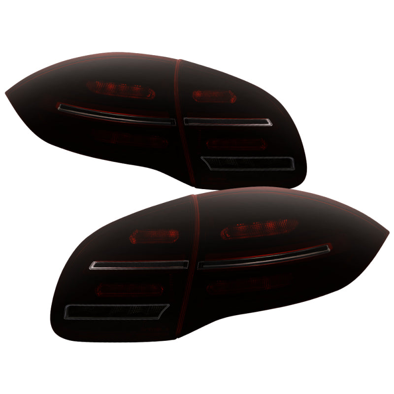 Spyder Porsche Cayenne 958 11-14 LED Tail Lights - Sequential Signal - Red Smoke 5086907 5086907 Photo - Primary