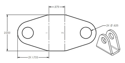 Ridetech Rod End Bracket .87 Wide 90000076 90000076 User 1