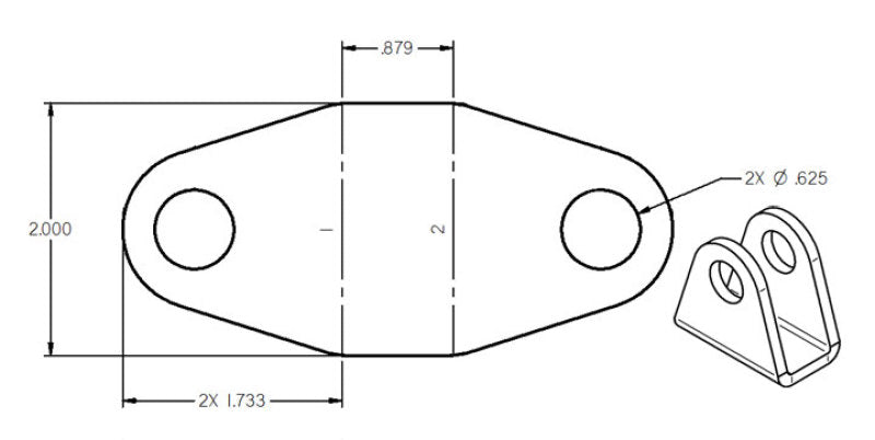 Ridetech Rod End Bracket .87 Wide 90000076 90000076 User 1