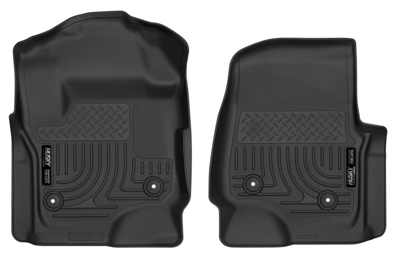 Husky Liners 2017 Ford F250 Crew Cab Vinyl X-Act Contour Black Floor Liners 52731 52731 Photo - Primary
