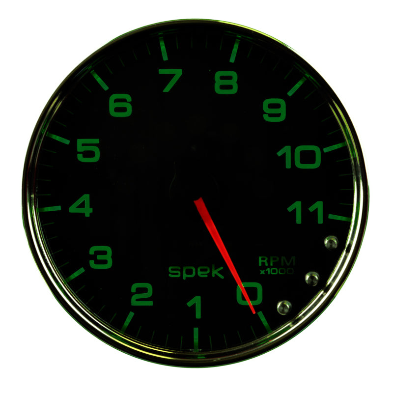 Autometer Spek-Pro Gauge Tachometer 5in 11K Rpm W/Shift Light & Peak Mem Black/Chrome P23931 P23931 User 2