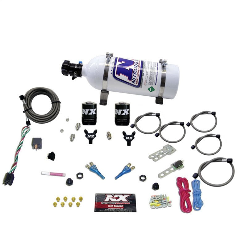 Nitrous Express Ford EFI Dual Nozzle Nitrous Kit (100-300HP) w/5lb Bottle 20115-05 20115-05 Photo - Primary