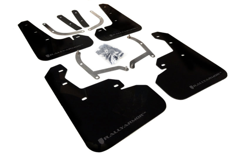 Rally Armor 2017+ Impreza UR Black Mud Flap w/ Grey Logo MF45-UR-BLK/GRY Photo - Primary