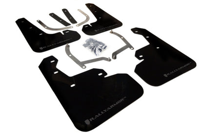 Rally Armor 2017+ Impreza UR Black Mud Flap w/ Grey Logo MF45-UR-BLK/GRY Photo - Primary