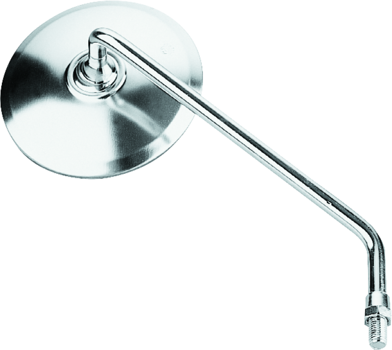 BikeMaster Round Mirror 10mm Left - Stainless 600071 600071 Photo - Primary