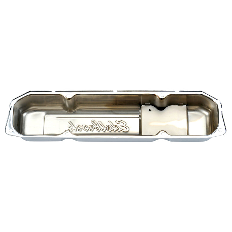 Edelbrock Valve Cover, Signature Series, Chrysler, 1958-1979 361-440 V8, Chrome 4491 Photo - out of package