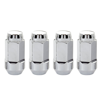 McGard Hex Lug Nut (Cone Seat Bulge Style) M14X1.5 / 22mm Hex / 1.945in. Length (4-Pack) - Chrome 64033 64033 Photo - out of package