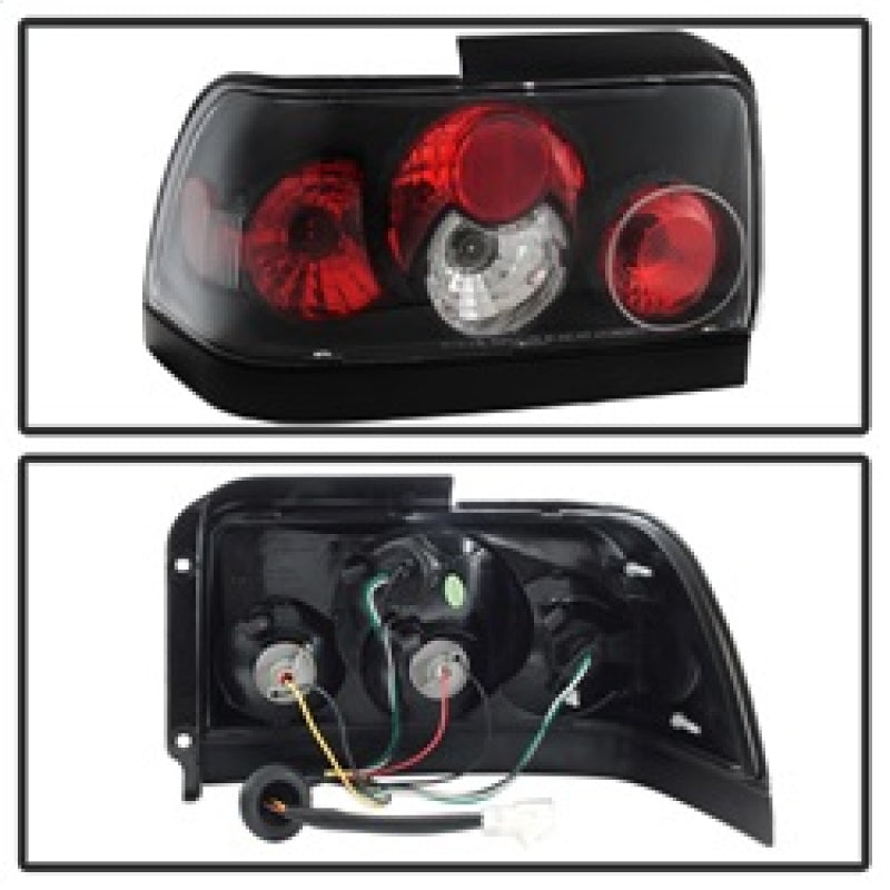 Spyder Toyota Corolla 93-97 Euro Style Tail Lights Black ALT-YD-TC93-BK 5007407 5007407 Photo - Unmounted
