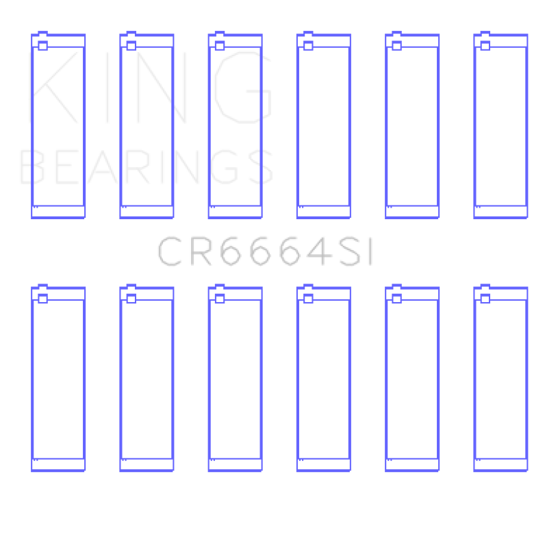 King Engine Bearings King Buick V6 Connecting Rod Bearing Set - Set of 6 Pairs CR6664SI030 CR6664SI030 Photo - Primary