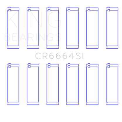 King Engine Bearings King Buick V6 Connecting Rod Bearing Set - Set of 6 Pairs CR6664SI030 CR6664SI030 Photo - Primary