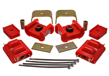 Energy Suspension Motor And Transmission Mount Red Chevrolet K10 Base 1979-1984 3.1124R Photo - Primary