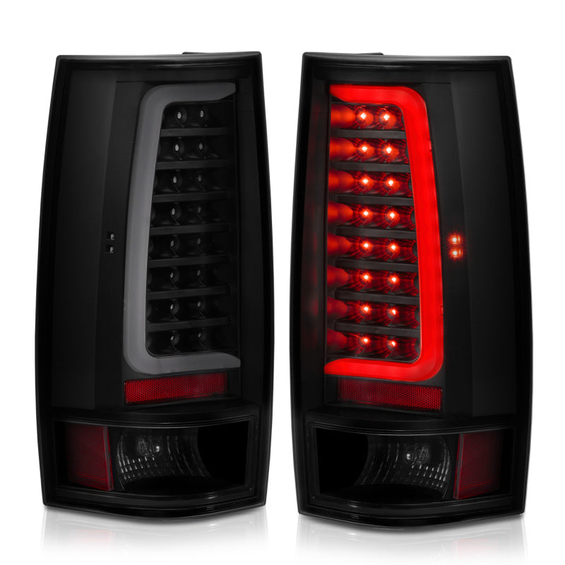 ANZO 2007-2014 Chevy Tahoe LED Taillight Plank Style Black w/Smoke Lens 311322 311322 User 5