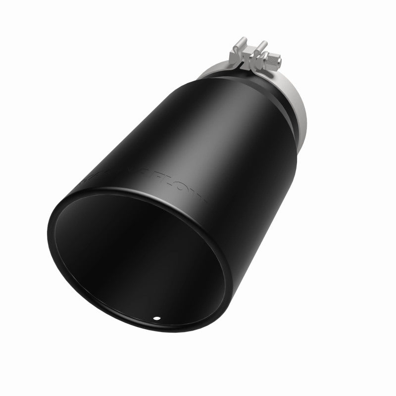 Magnaflow Tip Stainless Black Coated Single Wall Round Single Outlet 6in Dia 5in Inlet 13in L 35239 35239 360 Degree Image Set