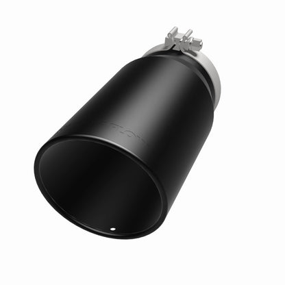Magnaflow Tip Stainless Black Coated Single Wall Round Single Outlet 6in Dia 5in Inlet 13in L 35239 35239 360 Degree Image Set