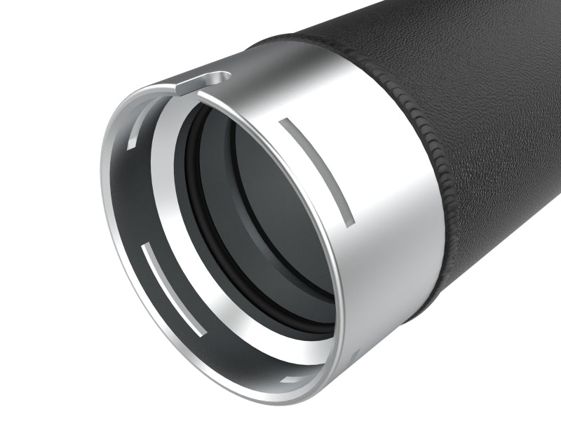 aFe 23-24 Ford F250/F350 Super Duty V8-6.7L BladeRunner 3 In. Aluminum Hot Charge Pipe- BLK 46-20688-B 46-20688-B Photo - Close Up