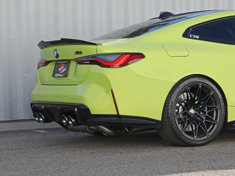 aFe MACHForce XP Exhausts Cat-Back SS 21 BMW M2 Competition L6-3.0L w/Polished Tips 49-36351-P 49-36351-P Photo - Mounted