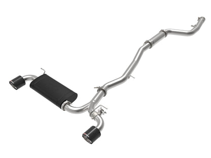 aFe POWER Takeda 2020 Toyota Supra L6-3.0L (t) 3in-2.5in 304 SS CB Exhaust Carbon Tips 49-36043-C 49-36043-C Photo - Primary