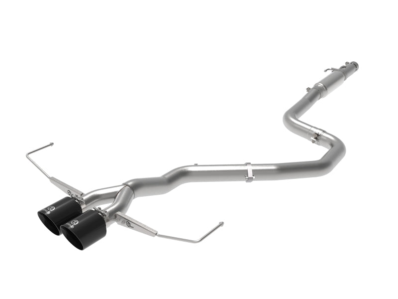 aFe Takeda Exhaust Cat-Back 19-20 Hyundai Veloster 304SS Black Dual Tips Exhaust 49-37011-B 49-37011-B Photo - Primary