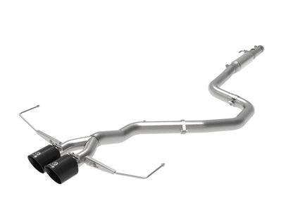 aFe Takeda Exhaust Cat-Back 19-20 Hyundai Veloster 304SS Black Dual Tips Exhaust 49-37011-B 49-37011-B Photo - Primary