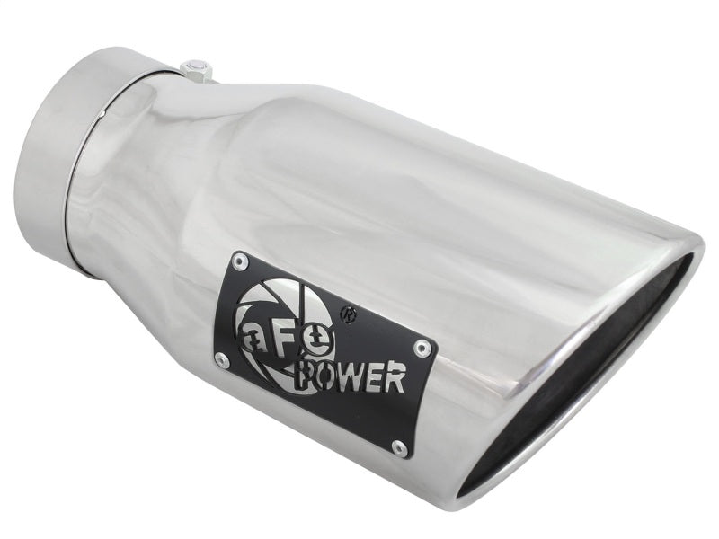 aFe MACH Force-Xp 4in 304 Stainless Steel Exhaust Tip Driver-Side Polished 49T40601-P12 Photo - Primary