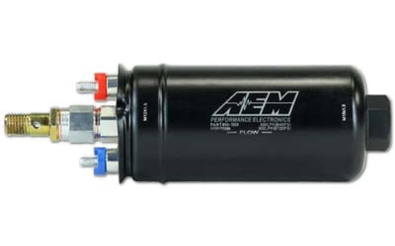 AEM Electronics 400lph Inline High Flow Fuel Pump. 400lph@40psi, 300LPH@120psi. M18x1 50-1009 Photo - Primary