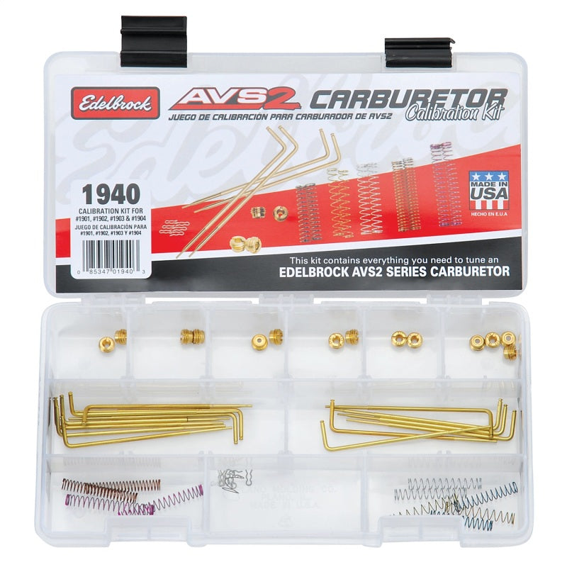 Edelbrock AVS2 Series Carburetor Calibration Kit 1940 Photo - Unmounted
