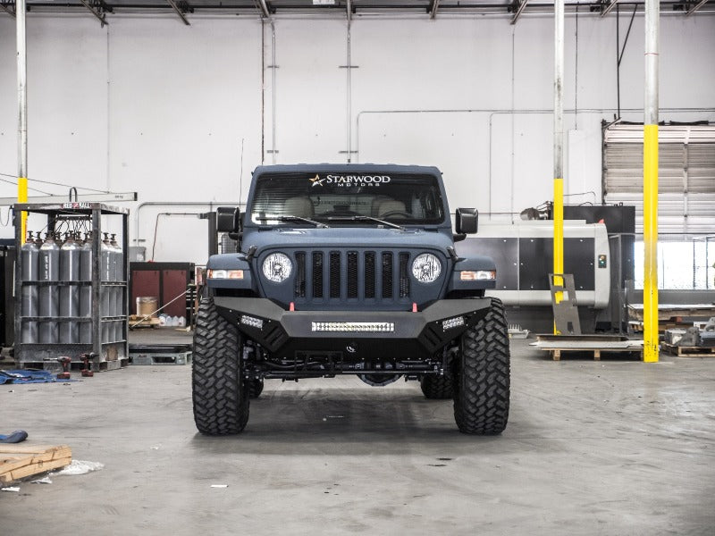 Road Armor 18-20 Jeep Wrangler JL SPARTAN Front Bumper - Tex Blk 5183XF0B 5183XF0B Photo - Primary