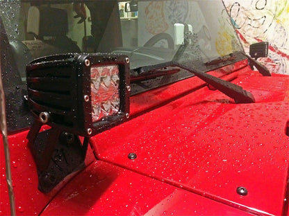 Rigid Industries Jeep JK - A-Pillar Mount Kit - Mounts set of Dually/D2 40331 40331 User 2