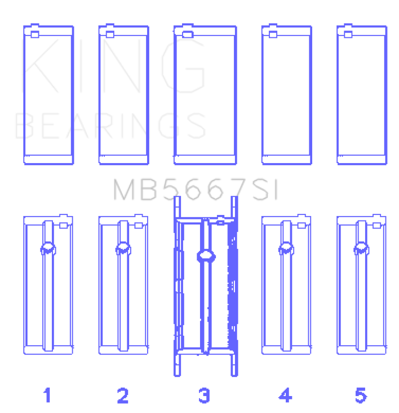 King Engine Bearings KING Main Bearings Engine Components Bearings main image